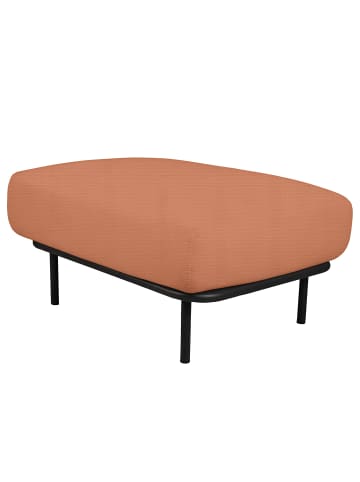 home24 home24 Outdoor-Hocker - Beige - Olefin & Aluminium - 86 x 44 x 66 cm in Lachs