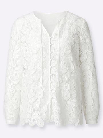 creation L Spitzen-Bluse in ecru