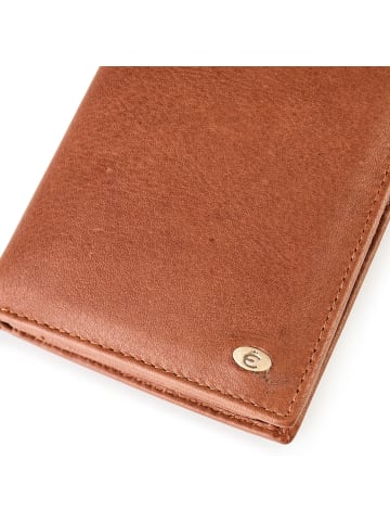 Esquire Chicago Geldbörse RFID Schutz Leder 9.5 cm in cognac