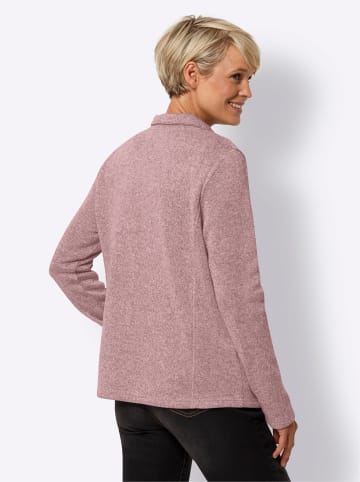 Sieh an! Strickfleece-Jacke in altrosa