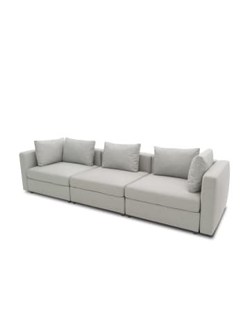 58 aufm Kessel GARTENLOUNGE Sofa 3-Sitzer Bozhana 312x67x96 mit Outdoorbezug silber
