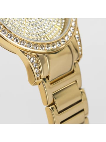 Jacques Lemans Damenuhr Quarz Venice Goldfarben mit Glitzer