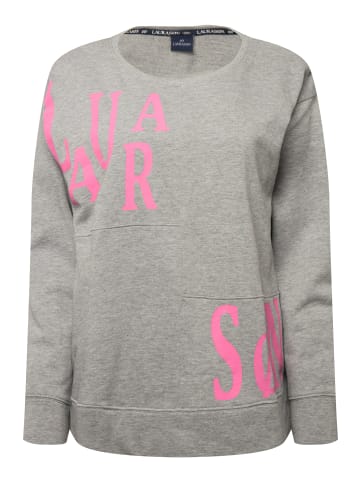LAURASØN Sweatshirt in grau melange