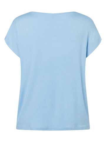More & More Satinfrontshirt in fresh skyblue