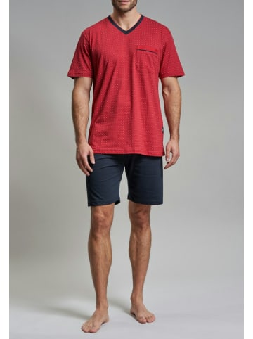 Götzburg V-Kragen T-Shirt für Herren in rot