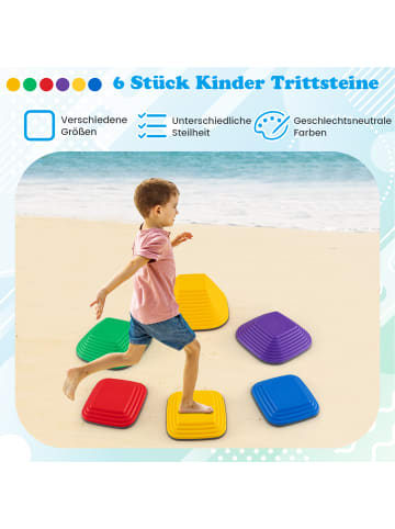 COSTWAY Balanciersteine für Kinder 6 tlg. in Bunt