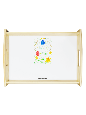 Mr. & Mrs. Panda Tablett Ostern Frohe Ostern mit Spruch in Weiß