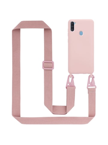 cadorabo Handykette für Samsung Galaxy A11 / M11 Hülle in LIQUID PINK