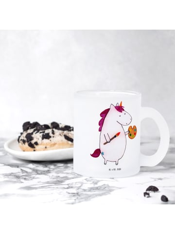 Mr. & Mrs. Panda Teetasse Einhorn Künstler ohne Spruch in Transparent