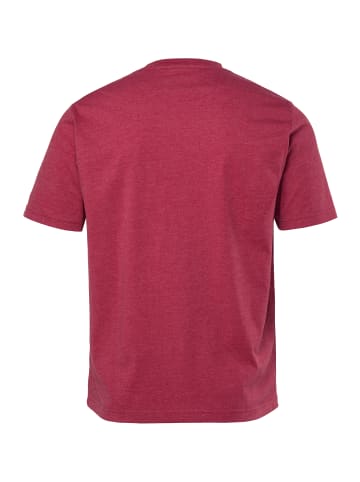 Men Plus Kurzarm T-Shirt in dunkelrot