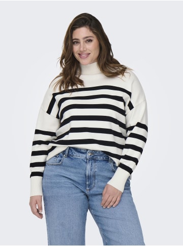 ONLY Carmakoma Strickpullover in Cloud Dancer 1