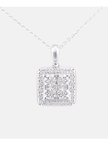 Diamant L'éternel Halskette mit Anhänger aus 375 Weißgold mit 0.07 Karat Diamant