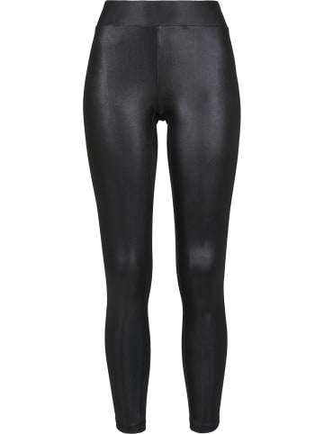 Urban Classics Urban Classics Damen Ladies Synthetic Leather Leggings 2-Pack in black+black