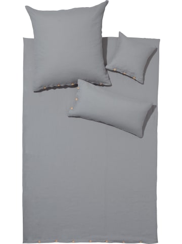 Erwin Müller Halbleinen, Leinen / Halbleinen Bettwäsche Deggendorf in silber