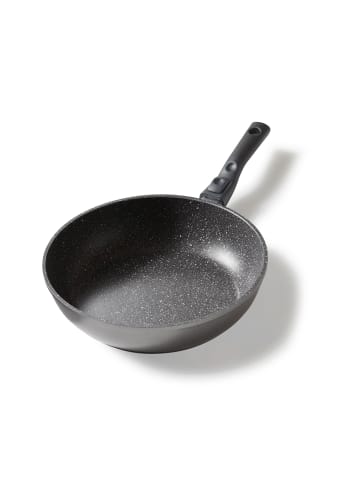 Stoneline Schmorpfanne mit abnehmbarem Griff | ohne Deckel in Schwarz (Griff-abnehmbar)