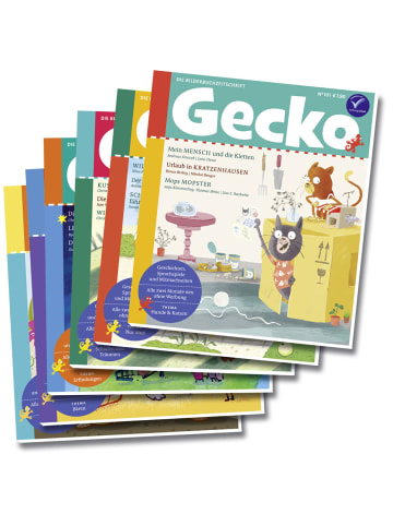 Gecko Kinderzeitschrift Jahresabo "Gecko Kinderzeitschrift" - 6 Hefte 