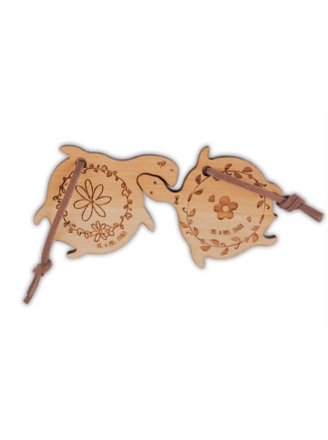 Mr. & Mrs. Panda partneranhänger Schildkröte verliebt ohne Spruch in Braun