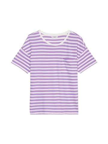 Marc O'Polo DENIM Gestreiftes T-Shirt oversize in Bright Purple_Multi_01