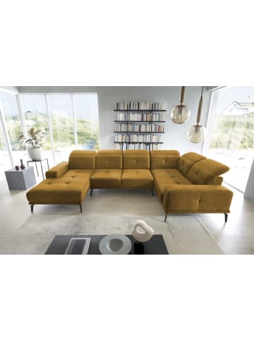 MF Design Nevido Recamiere Rechts in Amber -  (L) 201 x (B) 350 x (H) 77 cm