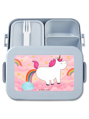 Mr. & Mrs. Panda Lunchbox Einhorn Pupsen Design ohne Spruch in Blau Pastell