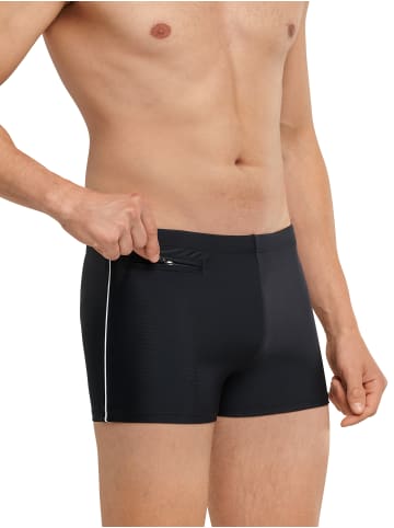 Schiesser Badeshorts Aqua 1er-Pack in Schwarz