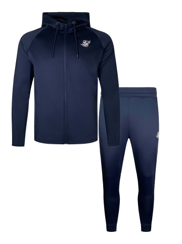 SikSilk Kleidungsset Hoodie And Joggers Set in Navy