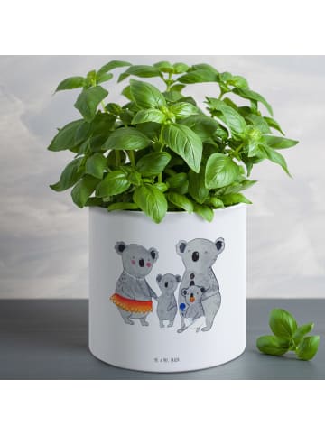 Mr. & Mrs. Panda Übertopf Koala Familie ohne Spruch in Weiß