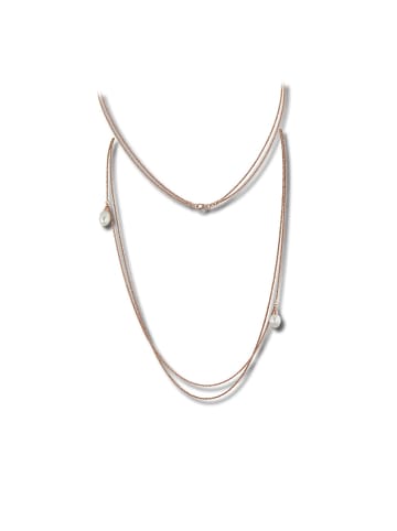 SilberDream 925 Silber, vergoldet (Roségold 333) Damen SilberDream Halsketten  ca. 90cm