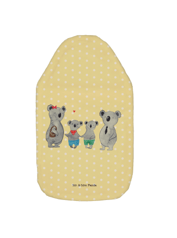 Mr. & Mrs. Panda Wärmflasche Koala Familie zwei ohne Spruch in Gelb Pastell