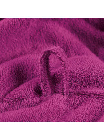 Erwin Müller Unisex-Bademantel mit Kapuze Heidelberg in fuchsia