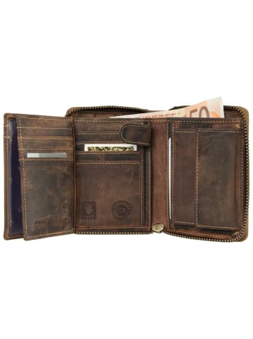 Greenburry Geldbörse Vintage in Sattelbraun