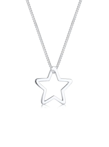 Elli Halskette 925 Sterling Silber Astro, Sterne, Stern in Silber