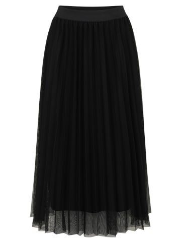 BETTY & CO Midirock mit Plissee in Schwarz