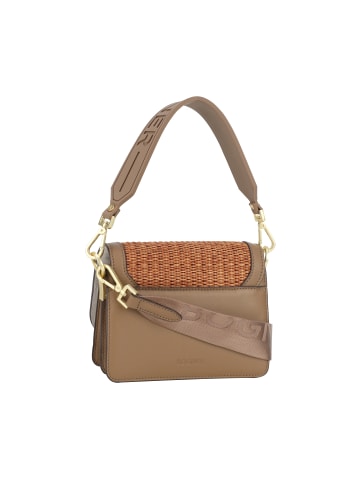Bogner Schultertasche 'Bex Rafia Eartha in Portabella 18,50 x 13,50 x 10,00 cm'