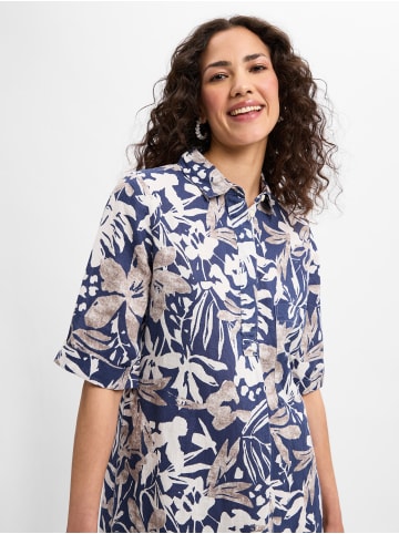 Marie Lund Kleid in marine weiß - 0047