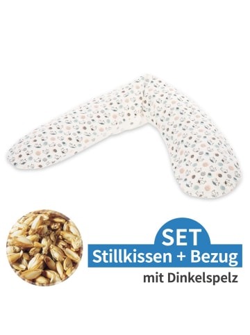 Theraline Stillkissen Das Original mit Dinkelspelz-Füllung in weiss,motiv
