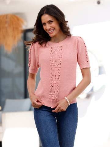 WITT WEIDEN Baumwoll-Pullover in rosenquarz