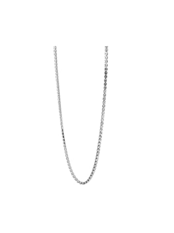 Adeliás Adeliás Damen Edelstahl Tenniskette Halskette 40 cm + 5.0 cm in silber