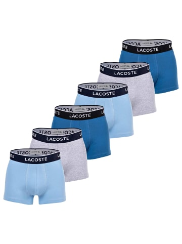 Lacoste Boxershort 6er Pack in Blau/Grau