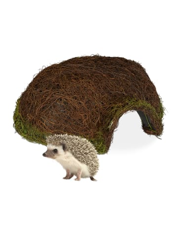 relaxdays Igelhaus in Natur - (B)52x (H)20 x (T)45 cm