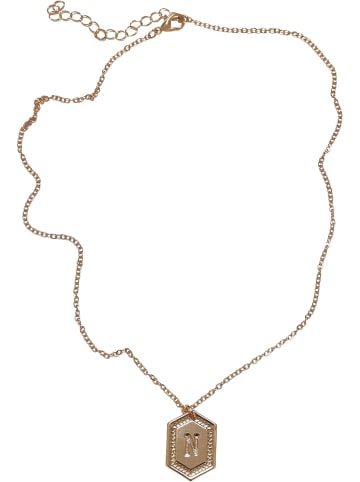 Urban Classics Urban Classics Unisex Letter Basic Necklace in N