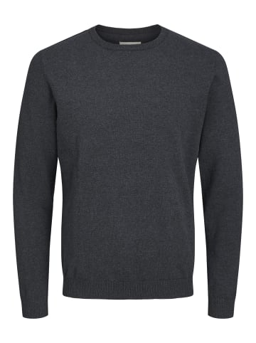 Jack & Jones Strickpullover in Dark Grey Melange