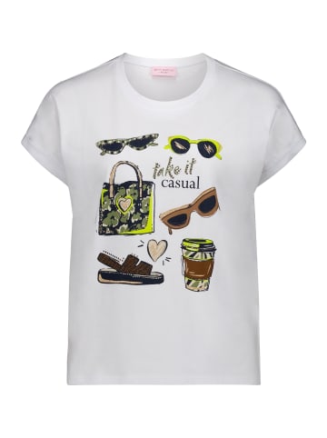 Betty Barclay Casual-Shirt mit Aufdruck in Patch White/Brown