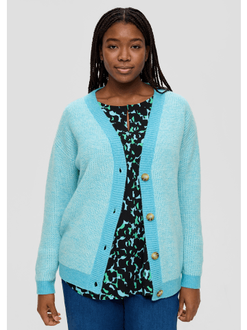 TRIANGLE Strickjacke langarm in Türkis