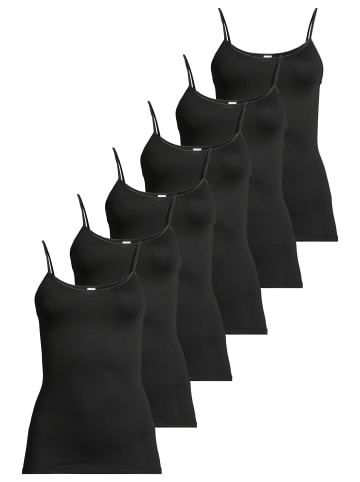 Conta Spaghetti Top Modal in Schwarz