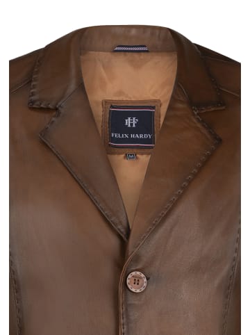 Felix Hardy Lederjacke in kastanienbraun