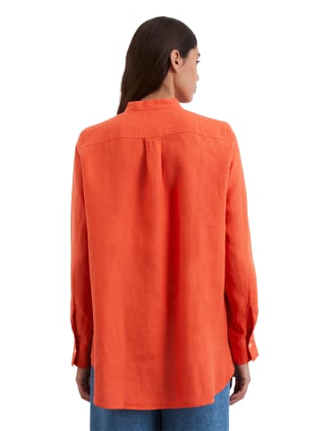 Marc O'Polo A-Shape-Leinenbluse regular in burnt red