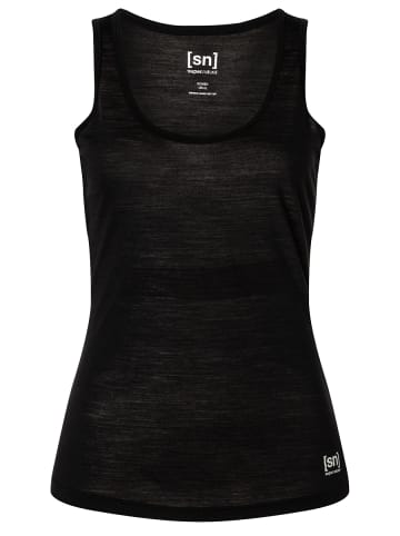 super.natural Merino Tanktop W SIERRA140 TANK in schwarz