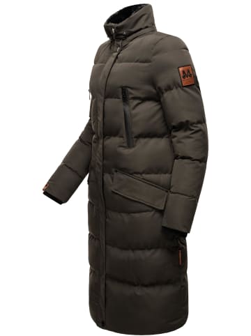 Marikoo Steppmantel Schneesternchen in Anthracite