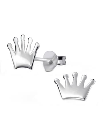schmuck23 Silber Ohrringe 925 Krone 0,7 cm x 0,8 cm